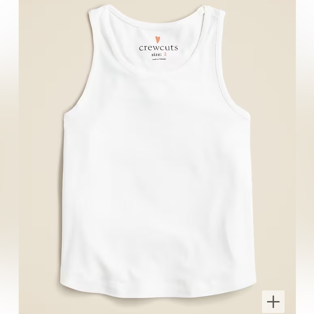 J crew Girls' active racerback tank top